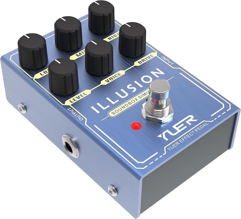 Kmise ILLUSION Guitar Pedal, Electric Guitar Effects Overdrive Pedals Mini Single Type DC 9V True Bypass - Image 1